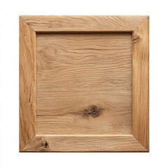 Wall Mural - A wooden frame with a leaf in it