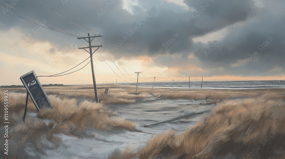 Storm damage to power lines disrupts electricity supply, highlighting ...