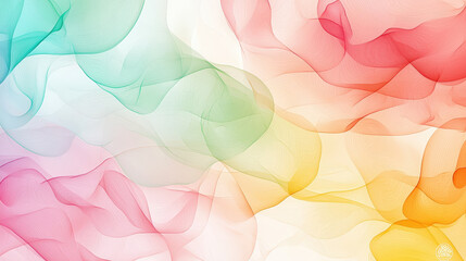 Fototapete - soft colors blend together to form a tranquil abstract background, evoking a peaceful and airy feeling