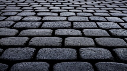 Poster - Cobblestone Road Close-Up