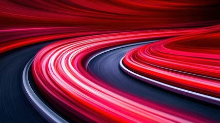 Poster - Abstract Light Streaks in Motion
