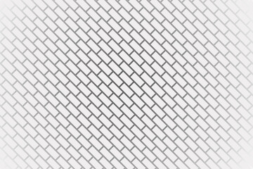 Poster - Black and white brick texture. Brick wall pattern design.