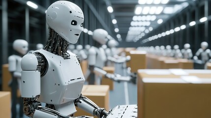 Poster - Fully automated machinery performing tasks without human intervention.