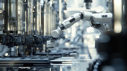 Poster - Fully automated machinery performing tasks without human intervention.