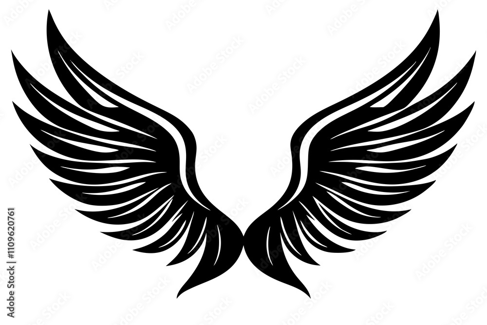 Eagle Wings Emblem Vector - Printable Graphic Design for Logos and ...