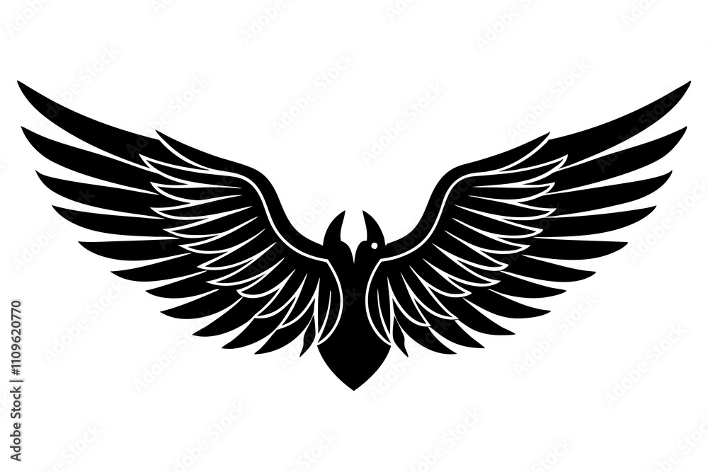 Eagle Wings Emblem Vector - Printable Graphic Design for Logos and ...
