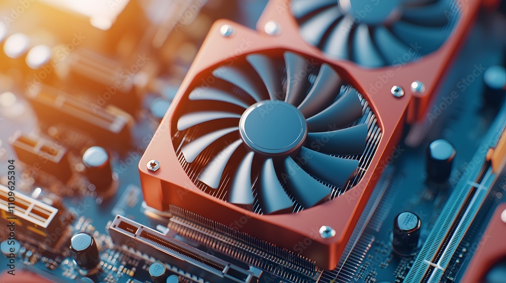 High-performance rgblit gpu in action premium computer hardware tech ...