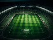 © Llama-World-studio - A football stadium with a green playing field ready for a match