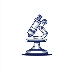 Poster - detailed illustration of microscope for scientific exploration, showcasing its intricate design and 