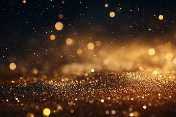Leinwandbilder - Abstract gold glitter sparkle background,