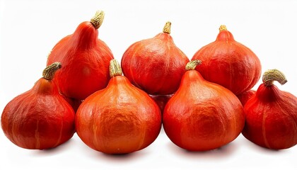 Wall Mural - red kuri squash on a farmers market