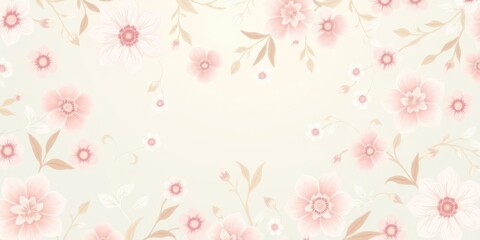  An elegant floral pattern background with soft pastel colors perfect for weddings, invitations, and greeting cards, pattern, background