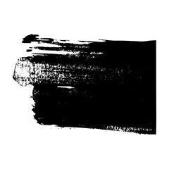 Poster - Distressed brush stroke frame set with ink texture and spray paint effect. Box shape for text background with rough edges. Flat vector illustration isolated