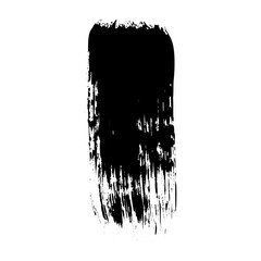 Poster - Distressed brush stroke frame set with ink texture and spray paint effect. Box shape for text background with rough edges. Flat vector illustration isolated