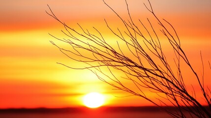 Poster - Embracing the Warmth of Spring Equinox by the Tranquil Waters at Sunset