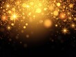 © OneWayPhoto - Gold glitter particles swirling in a vector background, creating a luxurious and festive feel, decoration, vector