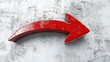 © Mitchell - Curved red arrow sign