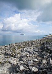 Wall Mural - Little Stirrup Cay Island Rocky Coastline