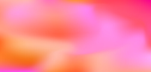 Wall Mural - Abstract fluid wavy orange and pink mesh gradient background. Vibrant red and magenta colors liquid digital watercolor print for aesthetic business design, banner