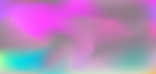 Wall Mural - Abstract vibrant magenta, teal blue and gray colors mesh gradient background. Trendy colorful pink and aquamarine green liquid wavy digital watercolor print for ui design, banner, aesthetic poster
