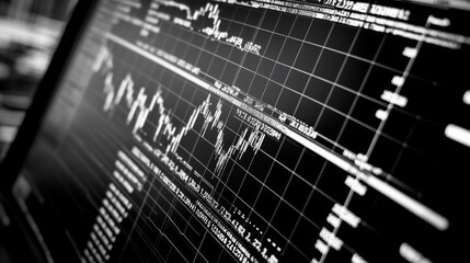 Poster - Stock Market Data Visualization on a Digital Display Screen