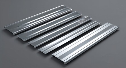 Aluminum Sheet on Gray background design