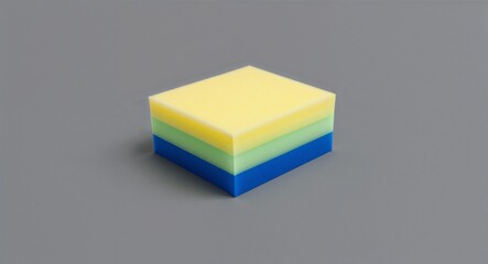 Poster - Foam Block on Gray background design