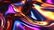 © chesleatsz - Abstract iridescent swirling liquid light patterns