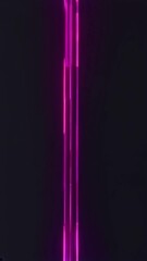 Poster - Smooth animation of thin neon magenta lines streaming downward against a dark gray background, featuring vivid highlights and depth.