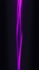 Poster - Abstract animation of vibrant neon purple lines flowing vertically on a dark background, creating a modern and futuristic visual effect.