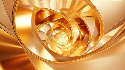 Poster - Golden Spiral Abstract Art Design Background