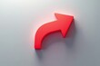 © Ecofx - Red arrow on a grey background