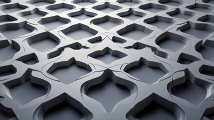Poster - abstract grey geometric pattern design texture