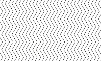 Aufkleber - abstract monochrome geometric thin wave line pattern can be used background.