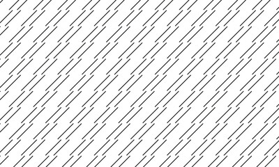 Poster - abstract monochrome geometric black diagonal short line pattern can be used background.