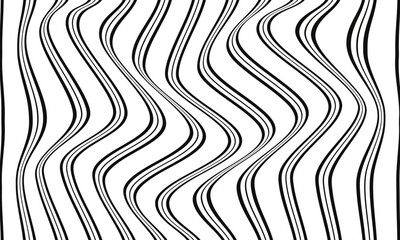 Poster - abstract monochrome geometric diagonal repeat line wave pattern can be used background.