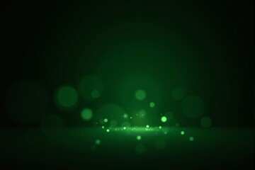 Emerald Green Bokeh Background  Abstract Sparkle Lights  Festive Glow  Shiny Dust