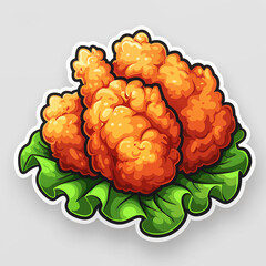 Wall Mural - grilled chicken wings