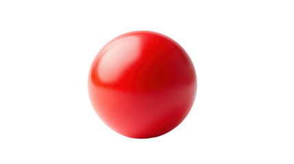 Poster - A smooth, shiny red sphere, possibly a decorative object or a toy, showcasing vibrant color and simple geometric form.
