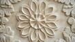 © wacharagorn - Intricate floral relief art on stone surface