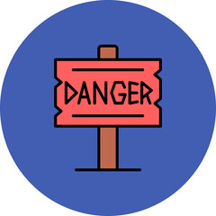 Canvas Print - Danger Icon