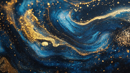 Wall Mural - glowing red and gold sparkle background with bokeh effect captivating golden sparkles enchant in a m