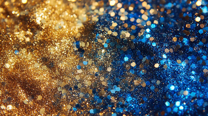 Wall Mural - glowing red and gold sparkle background with bokeh effect captivating golden sparkles enchant in a m