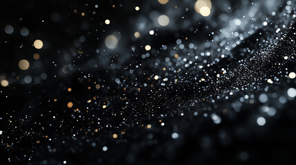 Wall Mural - a black and white photo capturing the beauty of falling snow. perfect for adding a touch of elegance