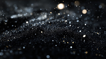Wall Mural - a black and white photo capturing the beauty of falling snow. perfect for adding a touch of elegance