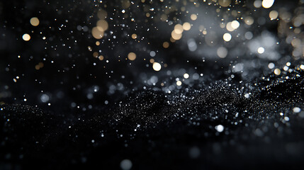 Wall Mural - a black and white photo capturing the beauty of falling snow. perfect for adding a touch of elegance