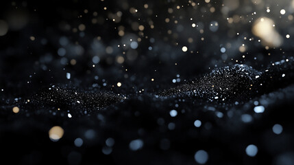 Wall Mural - a black and white photo capturing the beauty of falling snow. perfect for adding a touch of elegance