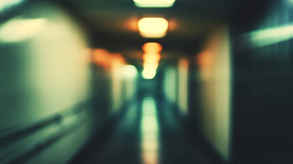 Poster - blurry interior of an empty room for abstract background modern art gallery with vibrant colors and 
