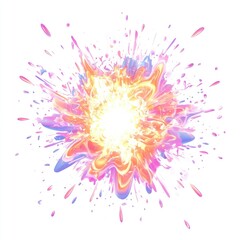 Wall Mural - abstract colorful explosion.