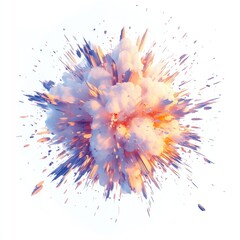 Wall Mural - abstract colorful explosion.